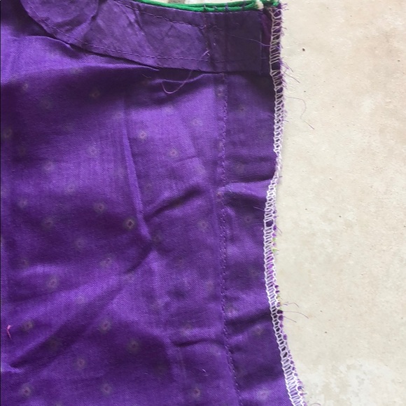 Purple/green/ bhandhni chudidar - Picture 7 of 7